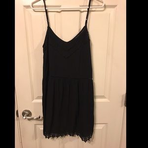 Spaghetti strap black woven dress size: MEDIUM